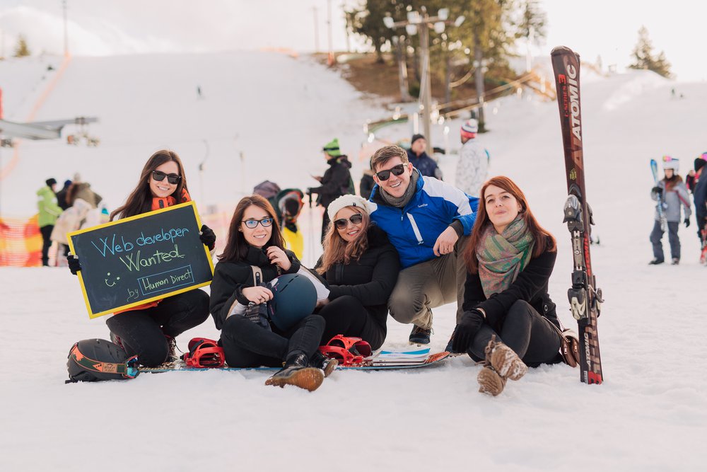 Team-building at Paltinis, December 2017 - fun times :)