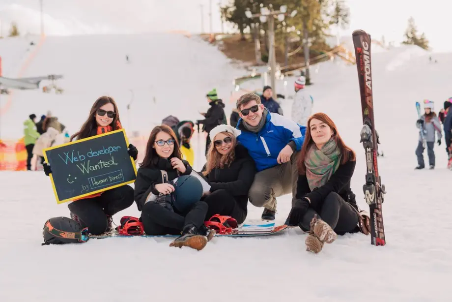 Team-building at Paltinis, December 2017 - fun times :)